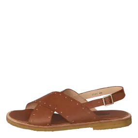 Sandal With Studs Tan