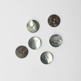 Akoya Shell Button - Smoke Grey - Assorted Sizes