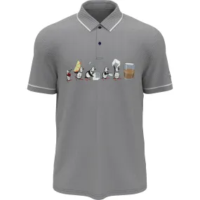 Barback Pete Print Piped Golf Polo