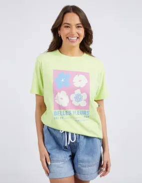 Belle Fleurs Tee Keylime