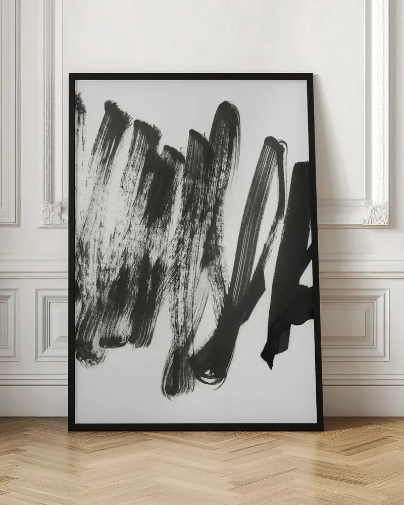 Black On White 2 - Stretched Canvas, Poster or Fine Art Print