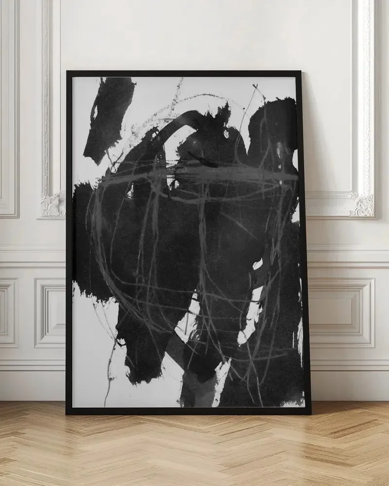 Black On White 5 - Stretched Canvas, Poster or Fine Art Print