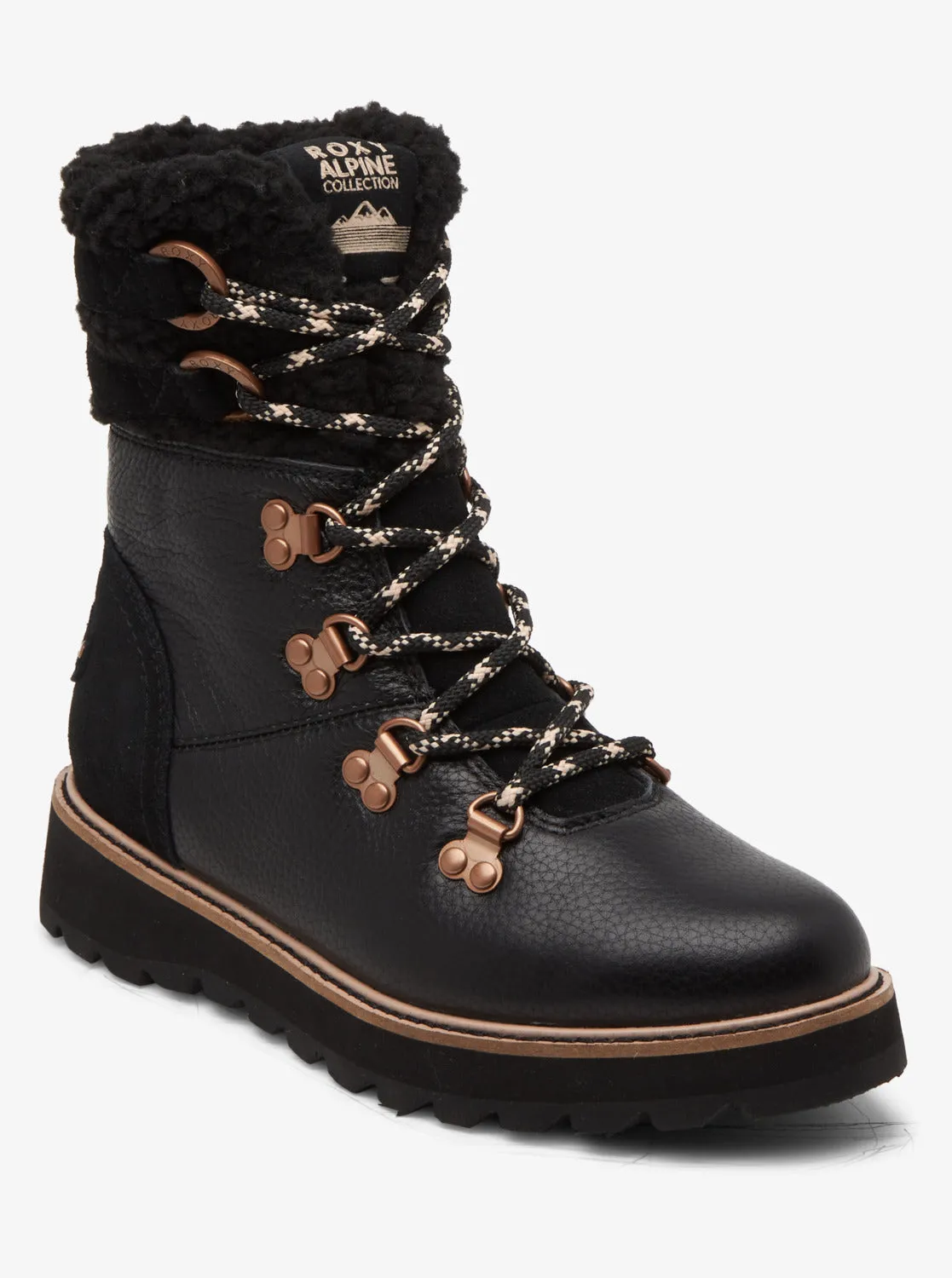 Brandi Lace-Up Boots - Black