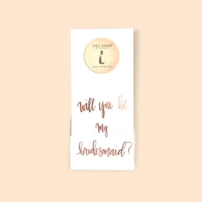 Bridesmaid Wine Tag