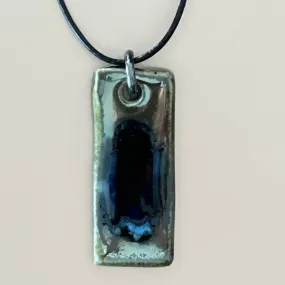 Ceramic rectangular pendant