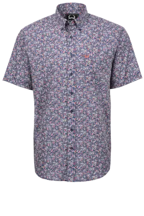 Cinch Arena Flex Button-Front Shirt - Navy Paisley