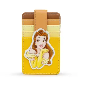 Disney Wallet, Character Wallet ID Card Holder, Beauty and The Beast Belle Pose Yellows, Vegan Leather