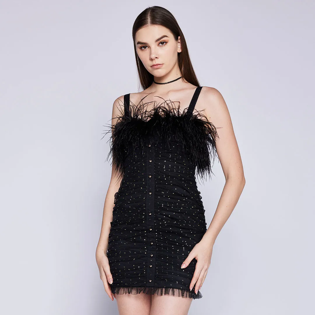 Eyfa Tulle Feather Dress