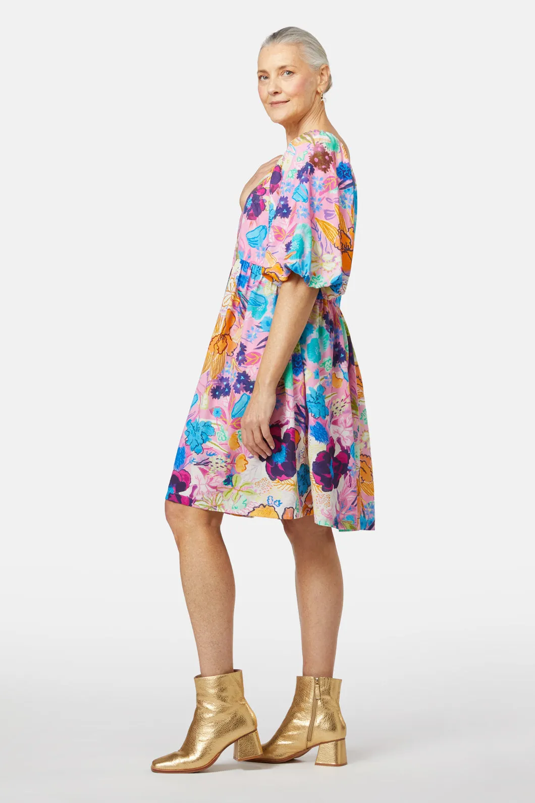 Flora Rosa Dupion Dress