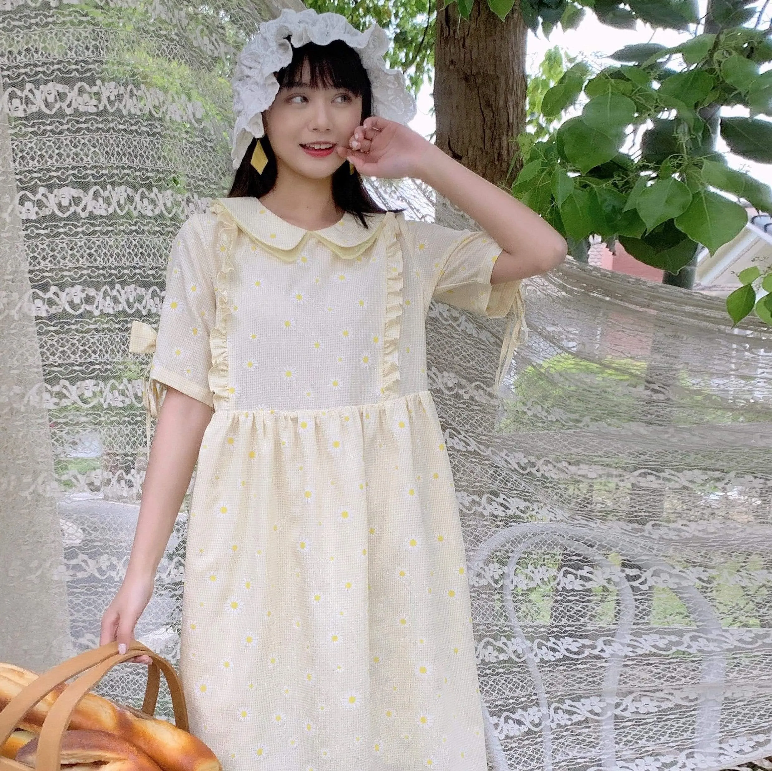 Harajuku Bowknot Peter Pan Collar Dress