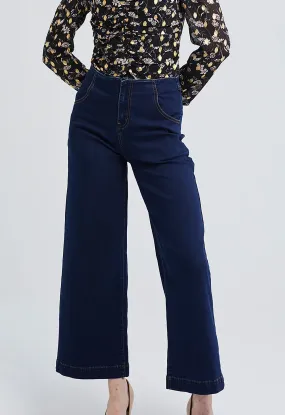 High-waist Wide Flare Jeans