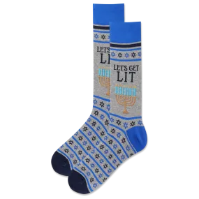 HOTSOX Men's Let Get Lit Crew Sock