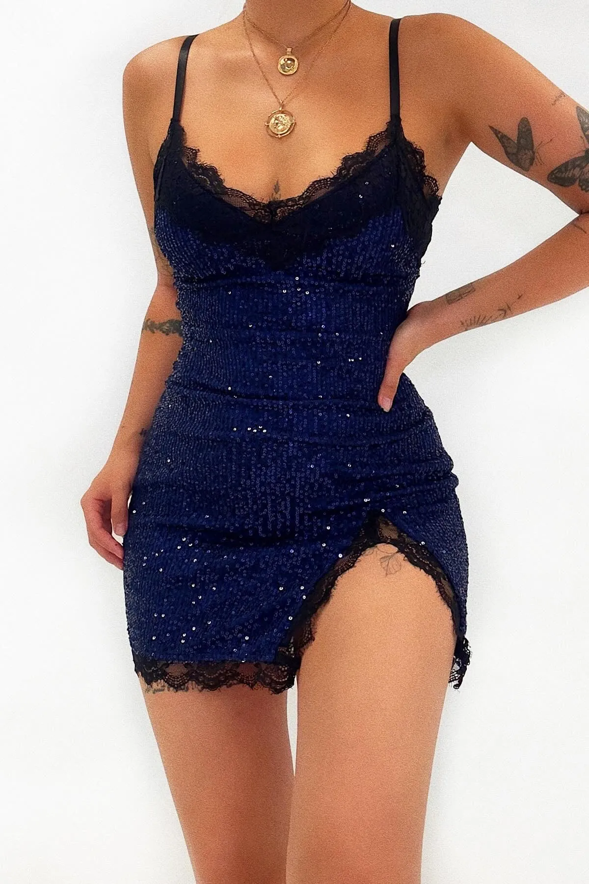 Katia Mini Dress - Navy