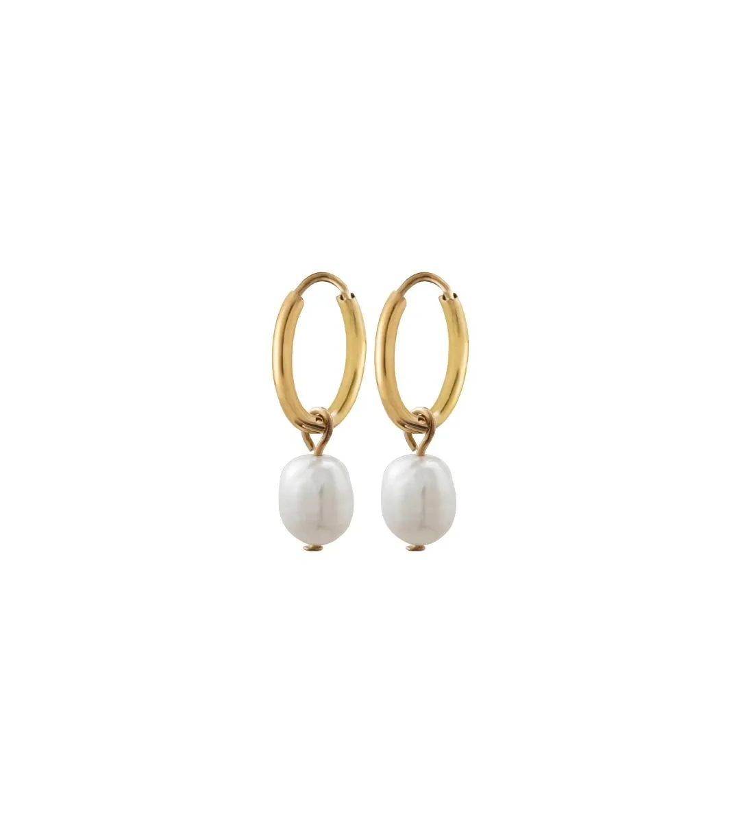 PERLA HOOPS GOLD