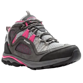 Propet Women's Diabetic Working Boots - Peak WBA002M - Grey/Berry