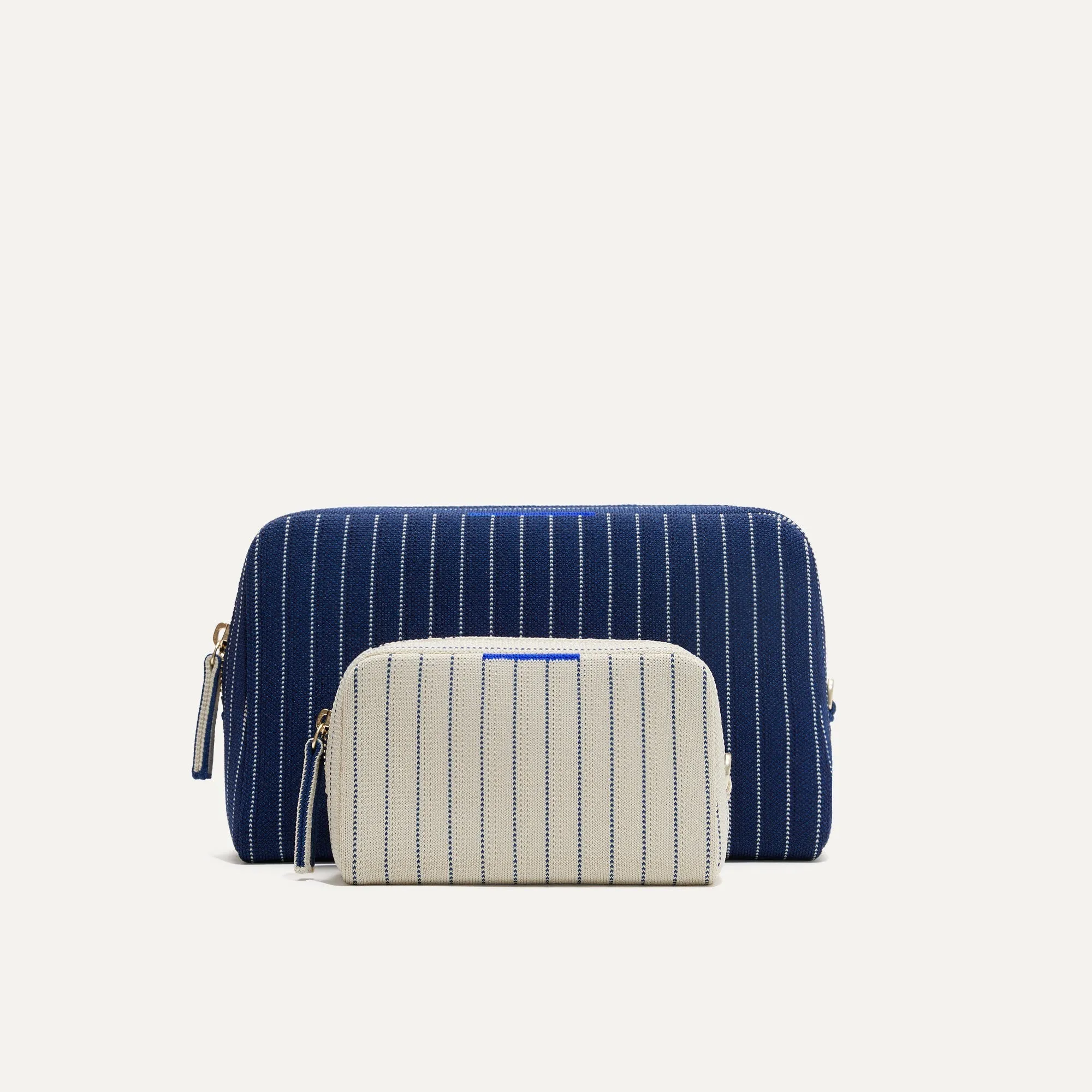 The Universal Pouch Set - Luxe Blue Pinstripe